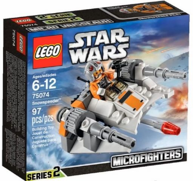 LEGO Set-Snowspeeder-Star Wars / Star Wars Microfighters Series 2 / Star Wars Episode 4/5/6-75074-1-Creative Brick Builders